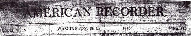 American Recorder 1816